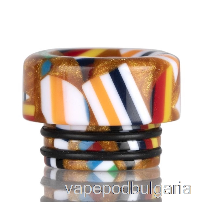 Vape 10000 Дръпки 810 Shorty Mosaic Drip Tip Orange